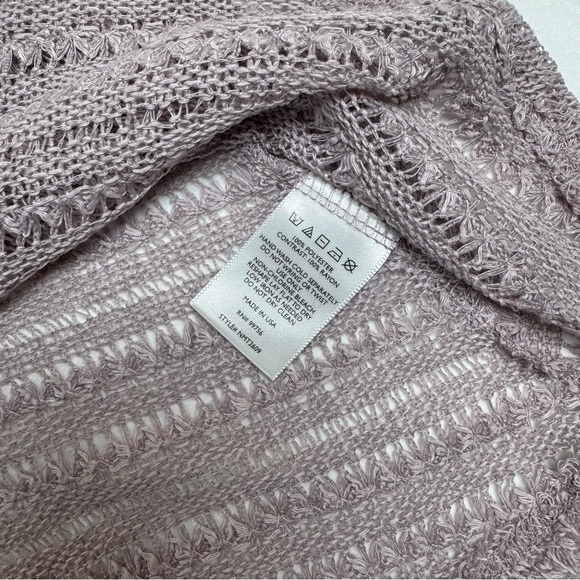 Nordstrom Lace Knit Top in Lavender - Picture 5 of 7